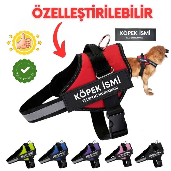 MellowPurr Özelleştirilebilir No Pull Köpek Tasması