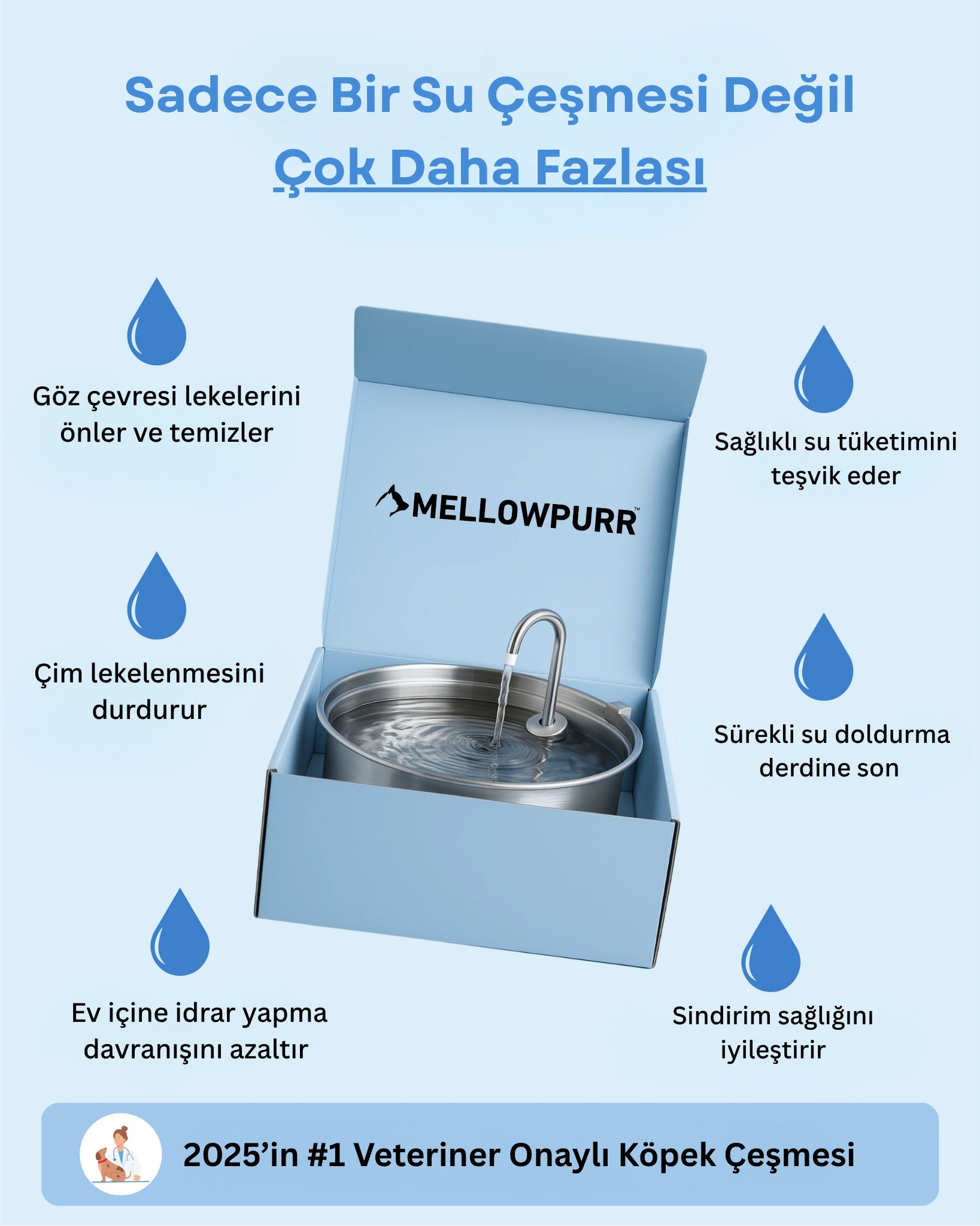 Mellowpurr Karbon Filtreli Su Pınarı - Gizli Susuzluğa Karşı "O susadığını söyleyemez… ama sen anlayabilirsin."