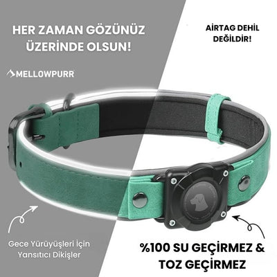 MellowPurr Smart AirTag Köpek Tasması – Kaybolmak Artık İmkânsız
