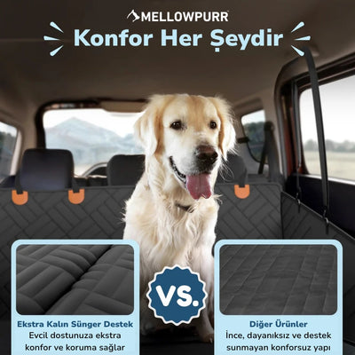 Mellowpurr Sert Tabanlı Araba Koltuk Koruyucu