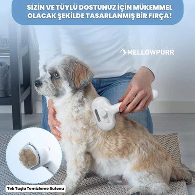 MellowPurr Akıllı Tüy Temizleme Fırçası – Tek Tuşla Tüy Temizliği