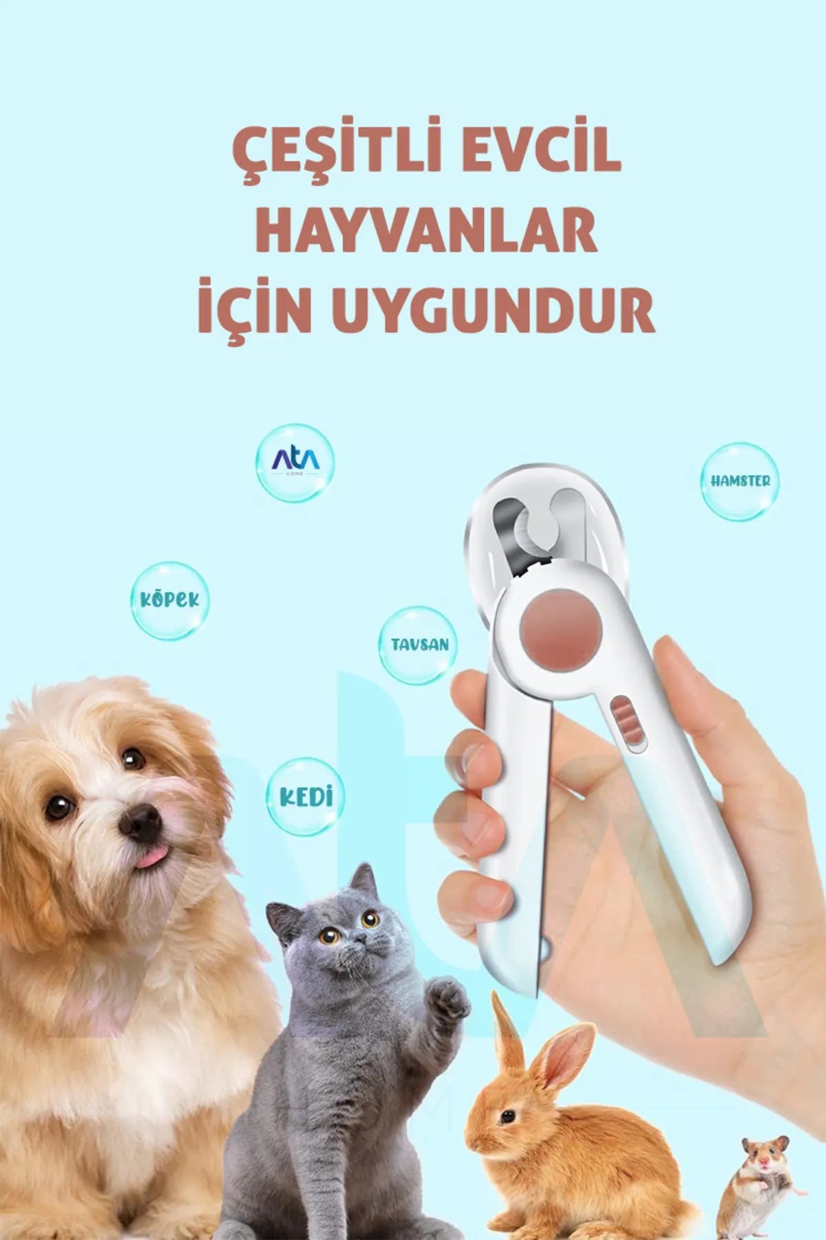 Mellowpurr Işıklı Kedi Köpek Tırnak Makası