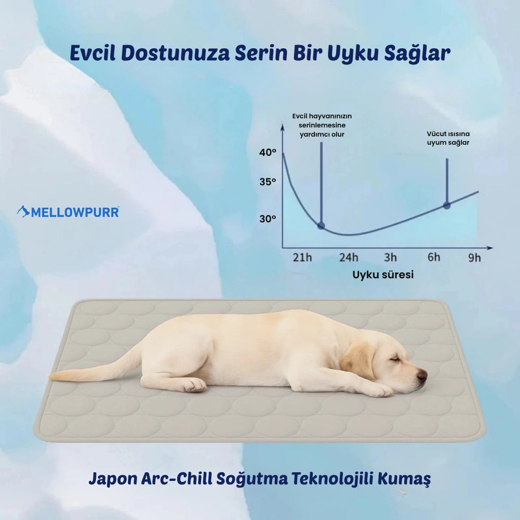 MellowPurr Soğutucu Mat | ChillTech Edition -  4 Mevsim Akıllı Konfor