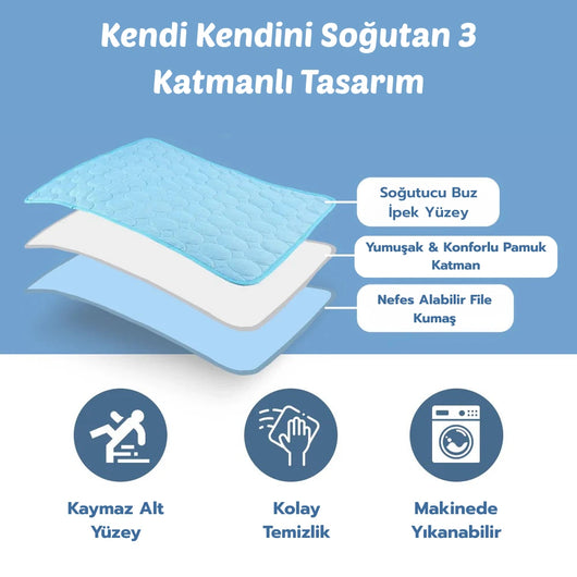 Mellowpurr Soğutucu Mat - Anında Serinlik, Uzun Süreli Rahatlık