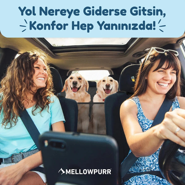 Mellowpurr Sert Tabanlı Araba Koltuk Koruyucu