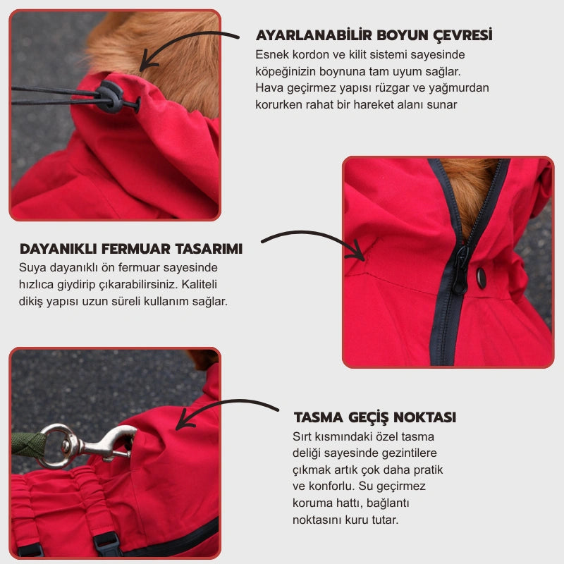 MellowPurr Ventura Yağmurluk – Profesyonel Dış Mekan Koruması