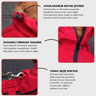 MellowPurr Ventura Yağmurluk – Profesyonel Dış Mekan Koruması
