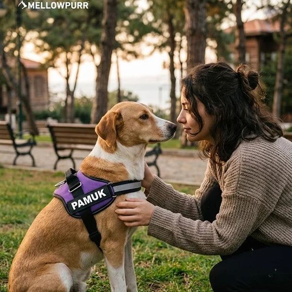 MellowPurr Özelleştirilebilir No Pull Köpek Tasması