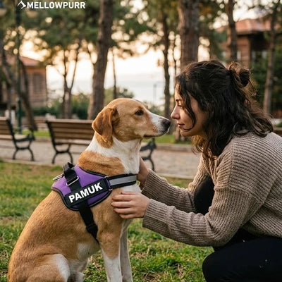 MellowPurr Özelleştirilebilir No Pull Köpek Tasması